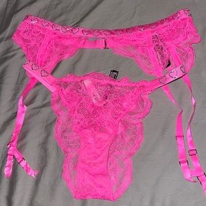 Victoria secret Garter and pantie set.